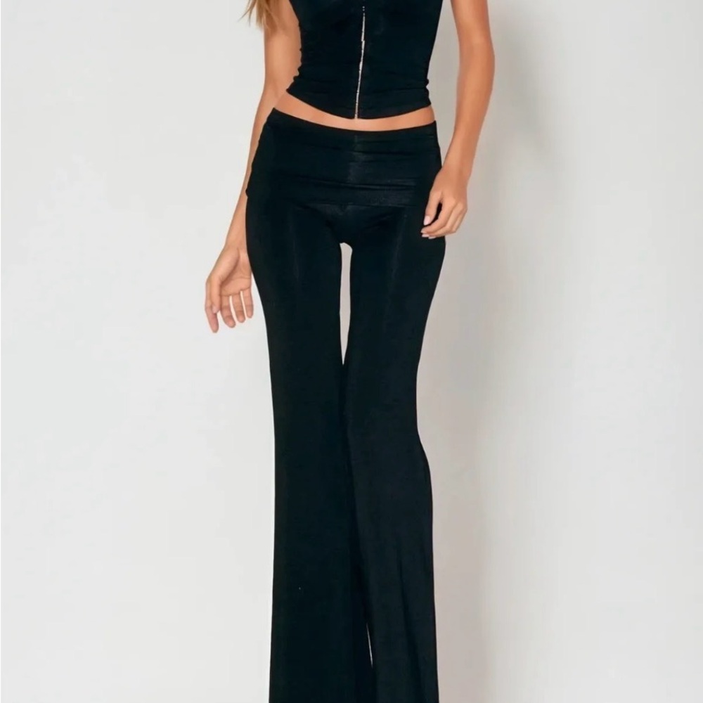 Chic Black Flared Women's Pants